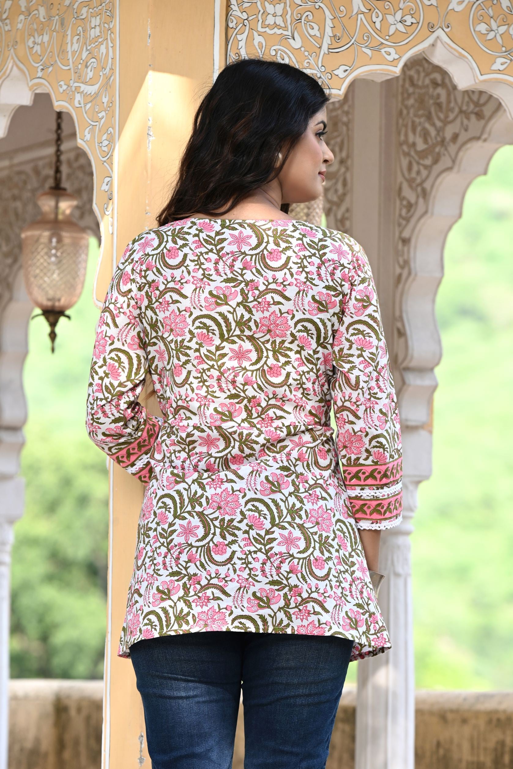 Soulful Pink Short Kurti