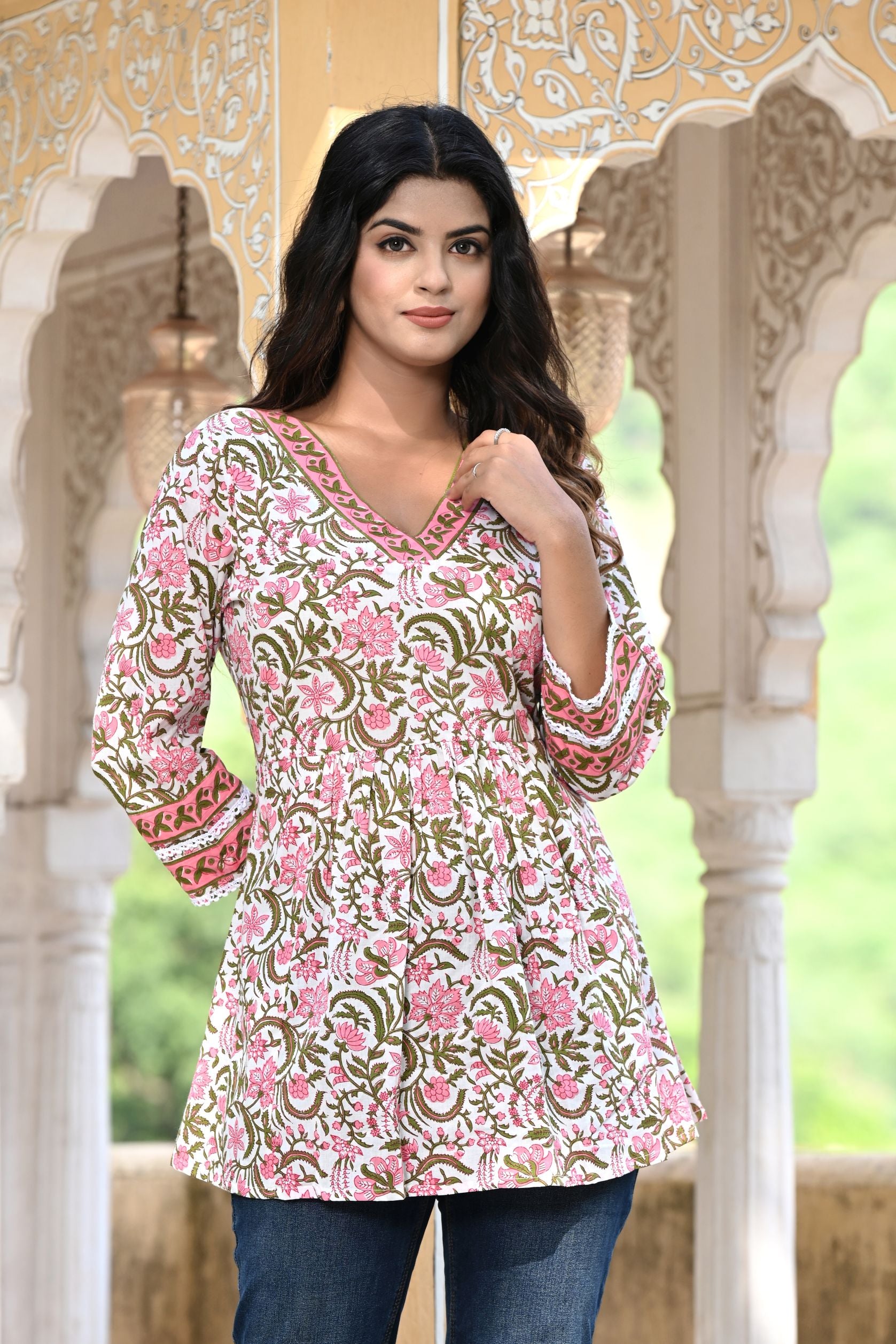 Soulful Pink Short Kurti