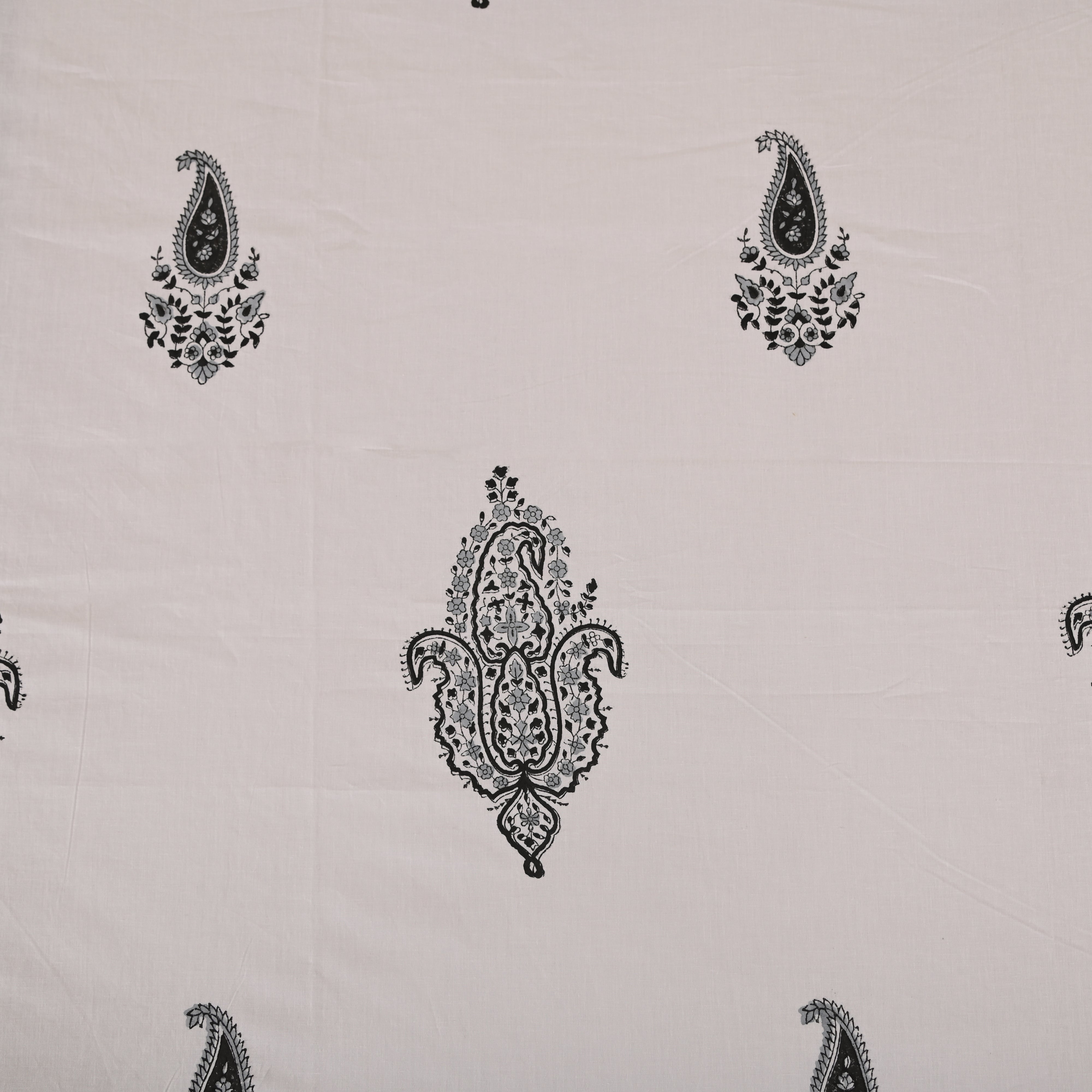 Cotton Block Print Queen Size Bedsheet | Blushing Boota