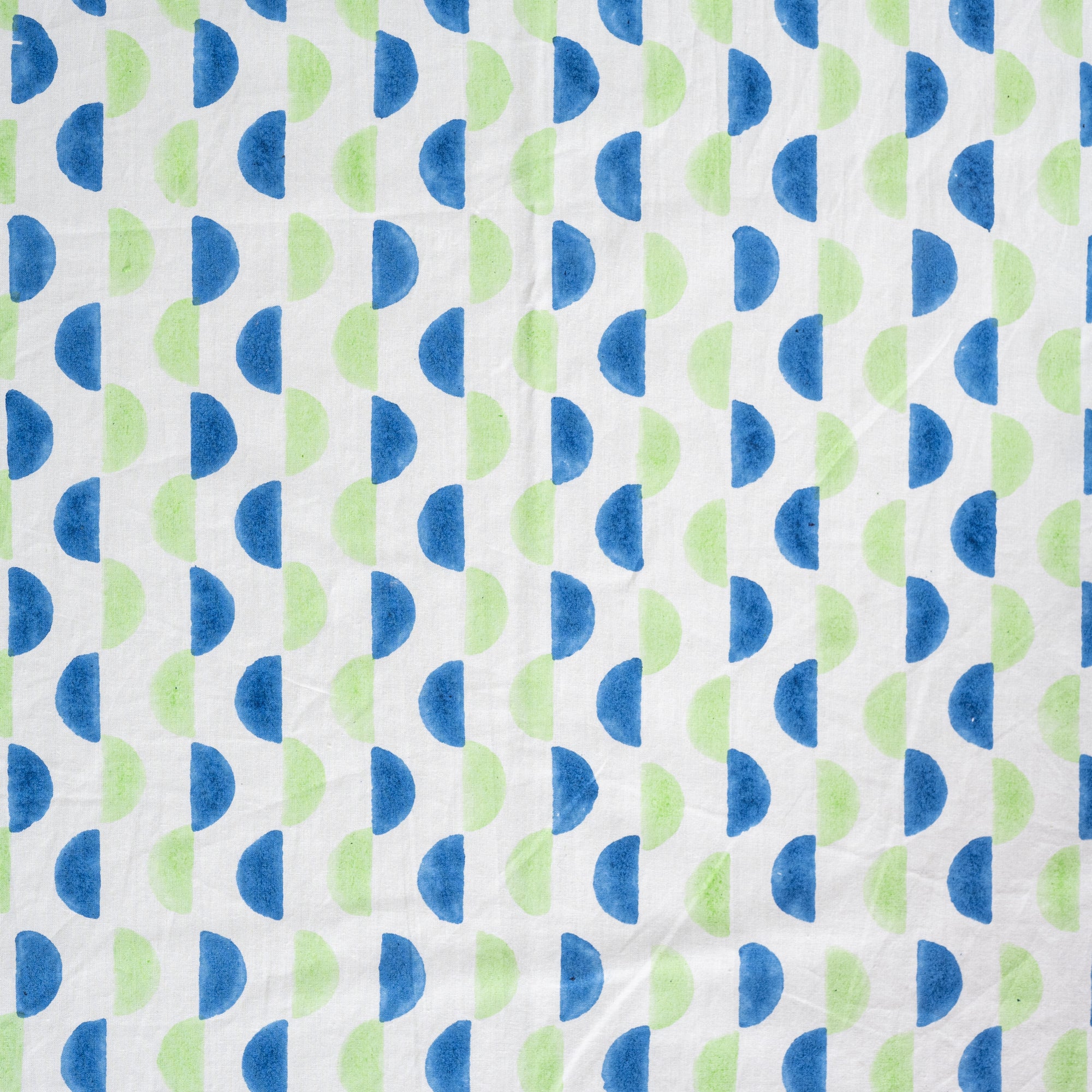 Fine Cotton Table Cover Blue Green Leher Block Print 4 (6800618553443)