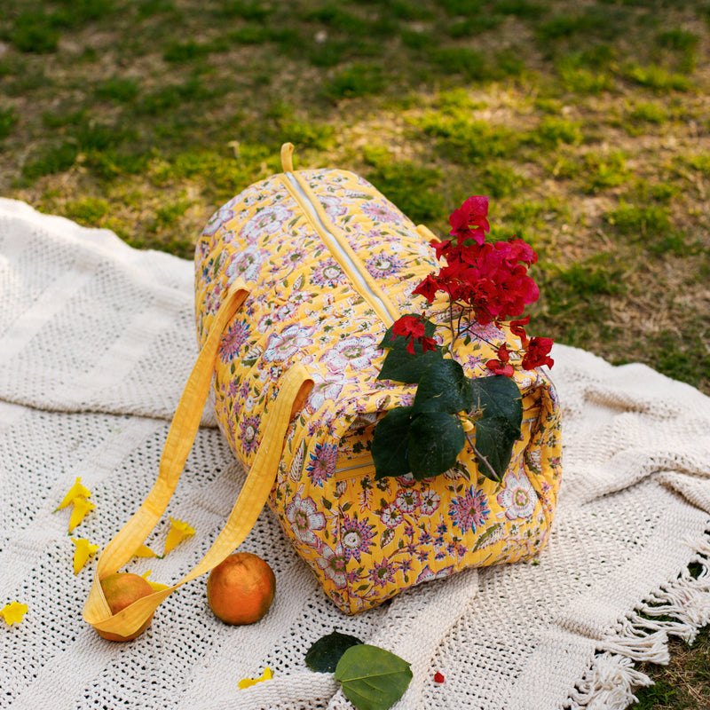 LAMANSH 8*10 inch Banarasi print Flower 🌺 print gift bags with gota ch –  Lamansh